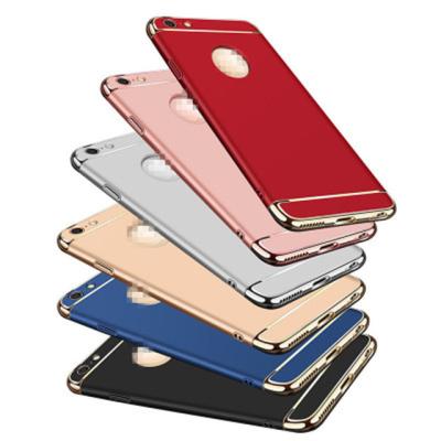 China 3 in 1 Removable Matte Frosted Electroplating Armor Case Hard PC Back Cover For iPhone X Xr Xs 8 7 6S Max Plus Samsung S8 S9 Phone for sale