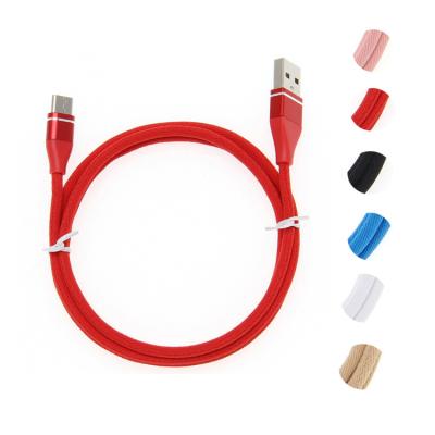 China Speed ​​USB Cable 1m 3FT 0.25m 1FT Meteor Cloth Armor Fast Charging Data Cable For i11 USB Android Micro Fast Charging Type C for sale