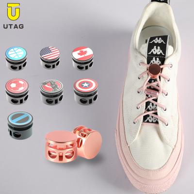 China U-TAG Shoe Af1 Jordan Personalized Metal High Sneaker Eco-Friendly Victory Never Tie Custom Lace Locks for sale