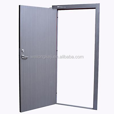 China Fire Protection CE, CCC 90 Mins Single Door Steel Frame Wood Veneer Fire Proof Door for sale