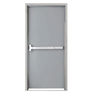 China European Fire Protection Standard 1.5/2 Hour Fire Rated Fire Proof Door With Emergency Panic Bar Device for sale