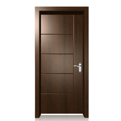 China 960*2050mm Modern Timber Bedroom And Hotel Interior Door With Wood Veneer Surface for sale