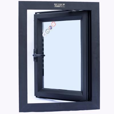 China Folding Screen 65mm Thickness Galvanized Steel Fire Proof Window for sale