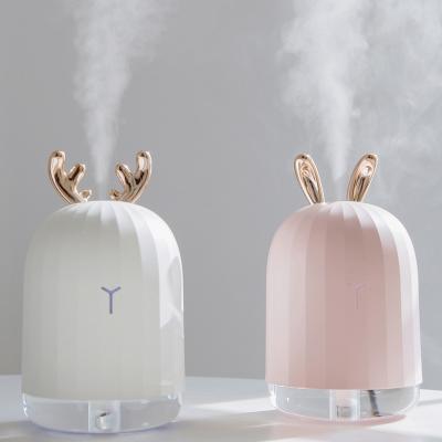 China High Quality Ultrasonic Mini Humidifier 220ML Air Humidifier Aroma Essential Oil Diffuser For Home Car USB Fogger Mist Maker With LED Night Lamp for sale