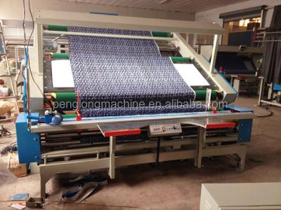 China Knitted Fabric Rolling And Inspection Machine With Cutting Machine Fabric Measuring Machine PL-A2 for sale