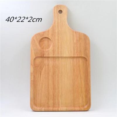 China 2022 New BAMBOO Bread Pizza Plate Double Sided Home Kitchen Chopper for sale