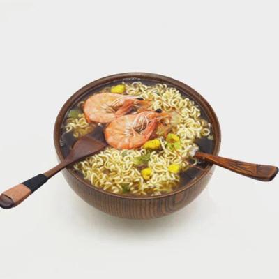 China 2022 new Asian creative whole wood jujube fashion zen instant noodle simple convenient bowl for sale