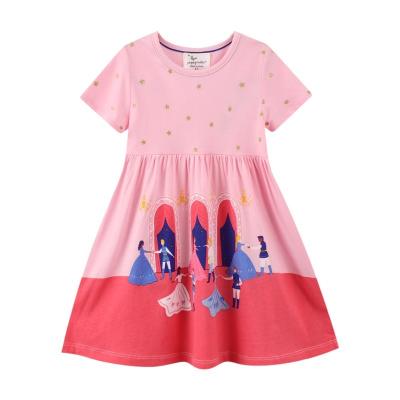 China Wholesale Anti-wrinkle Factory Direct Sales Girls Cinderella Princess Breathable Eco-friendly Pink Dress for sale