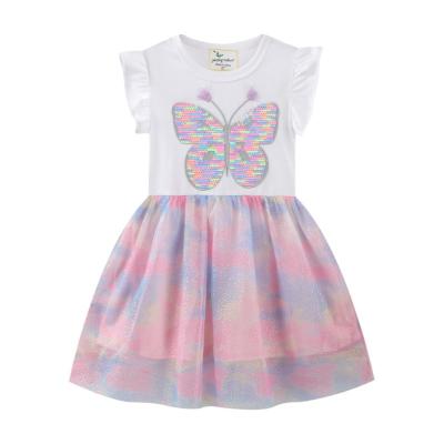 China Anti-wrinkle modern toddler girls fashion wonderful kids dresses girls dress eco-friendly girl for sale