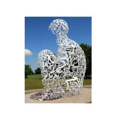 China Europe Chinese Made High Quality Modern Custom Metal Sculpture Abstract Stainless Steel Figures for sale