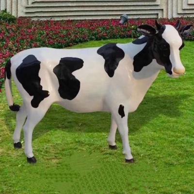 China Europe Factory Price Large Modern Animal Art Cow Resin Statue Fiberglass Sculpture for sale