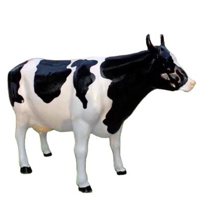 China 2022 Europe Quality Super Quality Fiberglass Milk Cow Resin Animal Sculpture For Outdoor Garden Decor for sale