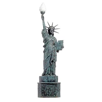 China European Modern Wholesale Quality Warrior Marble Stone Figure Carved Liberty Garden Statue for sale