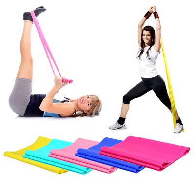 China 60*15cm Yoga Body Shaping Yoga Elastic Band Stretch Resistance Band Fitness Stretch Strap for sale