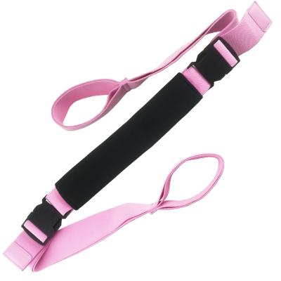 China Exercise Enhance Back Waist Strap Yoga Stretcher Leg Flexibility Waist Stretch Band Back Lacing Belt for sale