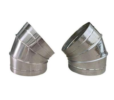 China Contemporary High Quality Wholesale Cheap Metal 45 Degree Galvanized Elbow Duct Industrial Duct Elbow for sale