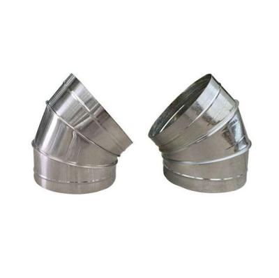 China Contemporary China Good Hot Galvanized Duct Elbow Welding 45 Degree Spiral Air Duct Elbow for sale