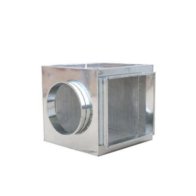 China Industrial style Hot Sale & High Quality Galvanized Mechanical Occlusal Air Duct Muffler Static Pressure Box for sale