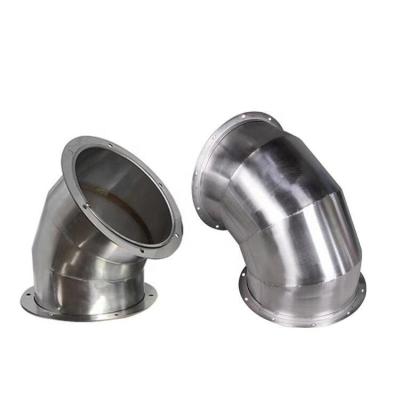 China Corrosion resistance Factory Sale Corrosion Resistance Galvanized Duct Elbow Welding Spiral Round Duct Elbow for sale