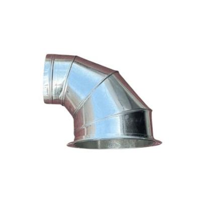 China Corrosion resistance 2023 New Ventilation Pipe Bend 90 Degree Metal Steel Duct Pipe Elbow For Ducting System for sale