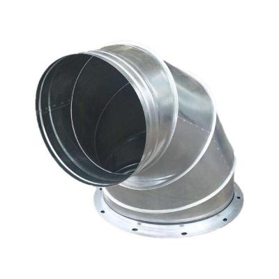 China Corrosion resistance High Quality Good Price 90 Degree Ventilation Duct Elbow Galvanized Steel Air Duct Elbow for sale