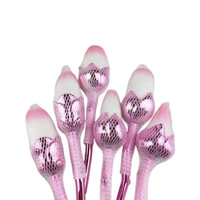 China Flower Shape Sialia Rose Flower Plastic Natural Women Luxury Multifunctional Makeup Brushes Best Gift Customized Women Cosmetic Brush for sale