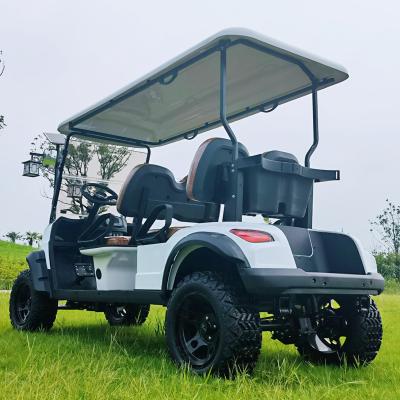 China Hot 6 Seat Lifted Electric Golf Cart Hunting Buggy For Sale 12x7 Alumimum Wheel & 215/35-12 4 PAIRS for sale