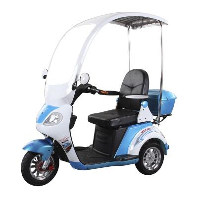 China Enclosed Cabin 48V/60V 3 Wheel Aluminum Motorcycle Electric Scooter Half With Sun Roof Canopy for sale