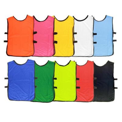 China Other Kids Training Aprons Open Sides With Elastic Breathable Mesh Fabric Soccer Bibs for sale