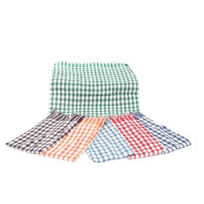 China Wholesale Cheap Viable Washable Polyester Cotton Kitchen Towel Cloth Waffle Tea Towel Tea Drying Dish Rags for sale