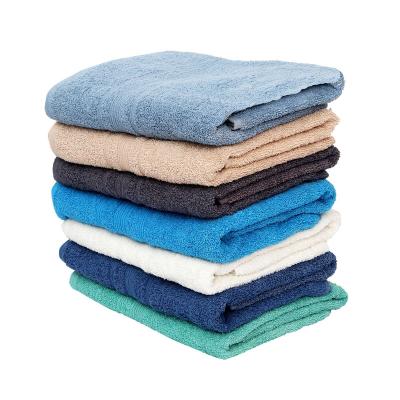 China Solid Color Polyester Cotton Luxury Quick Dry Bath Towel For Hotel Towels Available Ultra Soft Bath Towel for sale