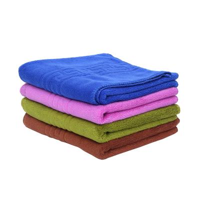 China High Quality Towels Wholesale Soft Absorbent Hotel Cotton Solid Color Polyester Custom Bath Towels for sale