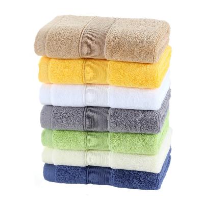 China Sustainable High Quality Custom Wholesale Hotel Towels Bath Set 100% Cotton Hotel Towel for sale