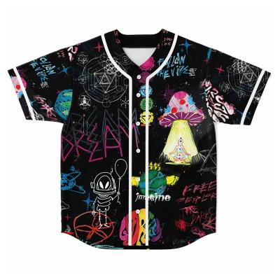 China High Quality 100% Breathable Polyester Sublimated Baseball Jerseys Custom Printing Baseball Uniform for sale