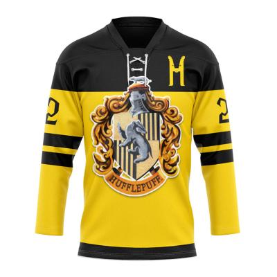 China Shirts & Custom Sublimated European Kids Ice Hockey Jersey Tops Embroider for sale