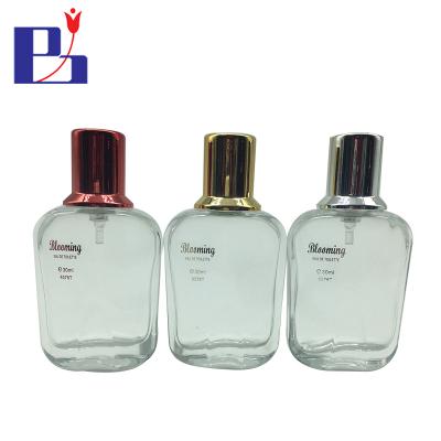 China Personal Care Junfeng 30ml Personalized Mini Crimp Neck Perfume Glass Empty Glass Bottle for sale