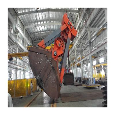 China Port And Double Harbor Crane FSG 30T Four Rope Scoop Clamshell Grab Mech Te koop