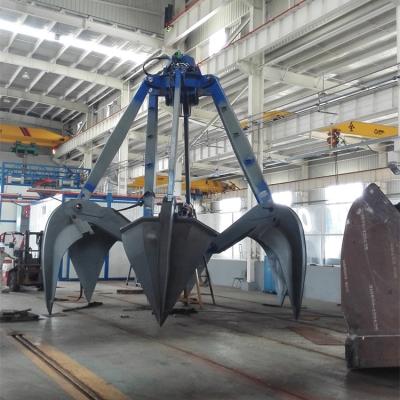 China Biomass Hydraulic Electric Waste Straw Orange Peel Grapple Lotus Grab for sale