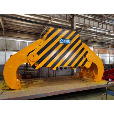 China Special requirement of garbage and bio energy as factory need custom electro-hydraulic gripper steel slag grapples en venta