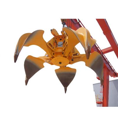 Cina Wholesale MHPG-3 Left Electrohydraulic Orange Peel Bridge Crane Grab Bucket in vendita