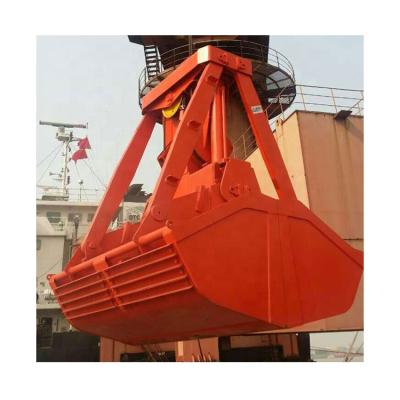 China Bulk Carrier Boat And Vessel RCSG 28 Tons Ship Loding Crane Wireless Remote Control Dual Port Scoop Grab Te koop