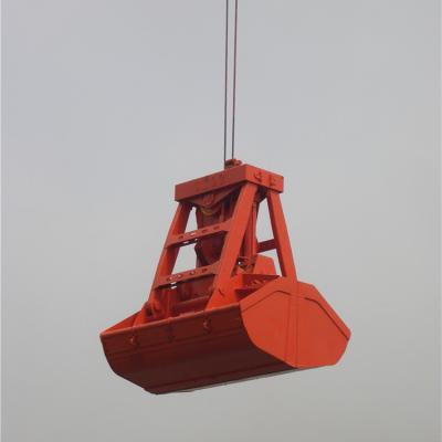 China Marine and Boat Crane Transfer Clamshell Dredging Electric Wireless Remote Control Crane Grab Bucket for sale