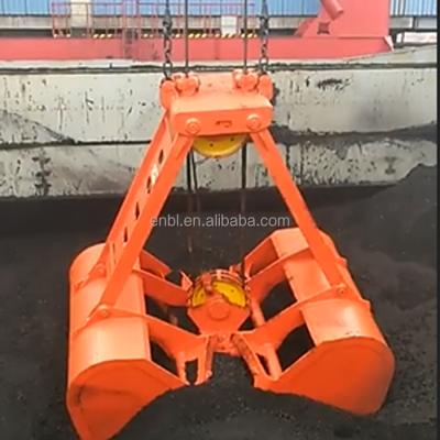 China Coal Coal Ore Clamshell Ship Unloading Heavy Duty Machinery Grabs Grapple Te koop