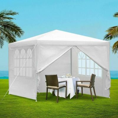 China Modern Outdoor Canopy Gazebo 3x3m Marquee Tent Sidewalls Wedding Party Event Gazebo White for sale