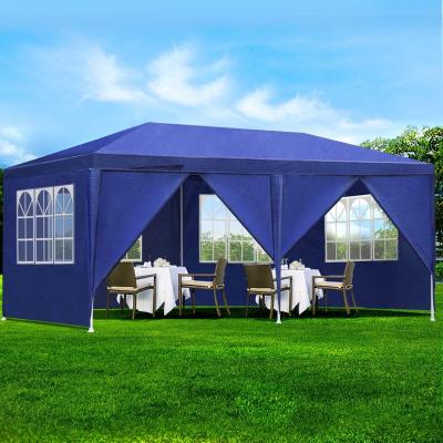 China 3x6M Modern Wedding Party Tent Easy High Gazebo With Full PE Sidewalls With Church Windows Waterproof And UV Resistant for sale