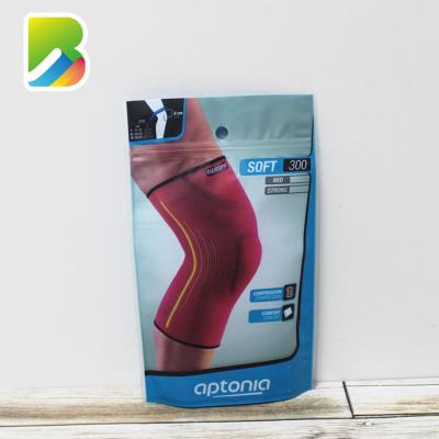 China Food Free Sample Custom Printed Plastic Socks Clothing Dresses Packaging Bags With Zipper for sale