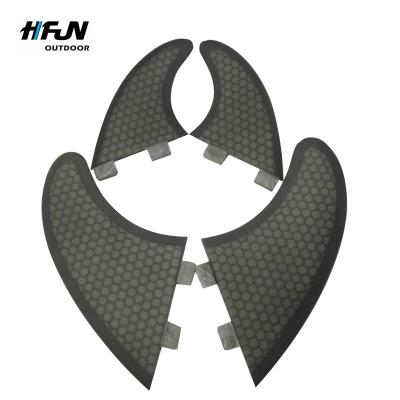 China SUP Wholesale Custom Surfing SUP Surfboard Fins Keel Fins Black /White TWIN FINS Set for sale