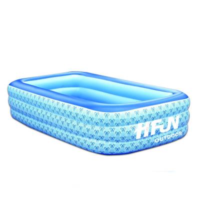 China Outdoor Custom Size Printable Rectangular Adult Inflatable Swimming Training Pool for sale