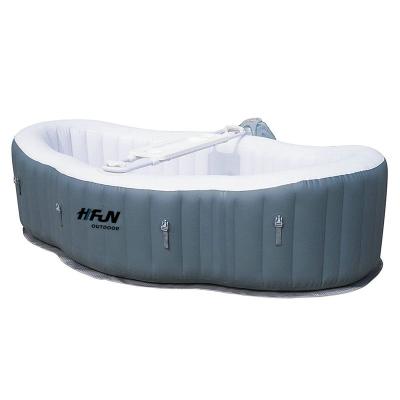 China 4-6 Persons Modern Portable Garden Inflatable Hot Tub Spa With Seats And Lid , Massage Jets for sale