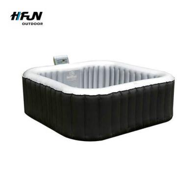 China New Modern Style 6 Seater Rectangular Inflatable Hot Tub SPA for sale